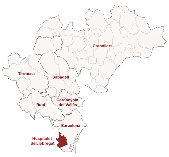 Mapa Partido Judicial de Hospitalet de Llobregat