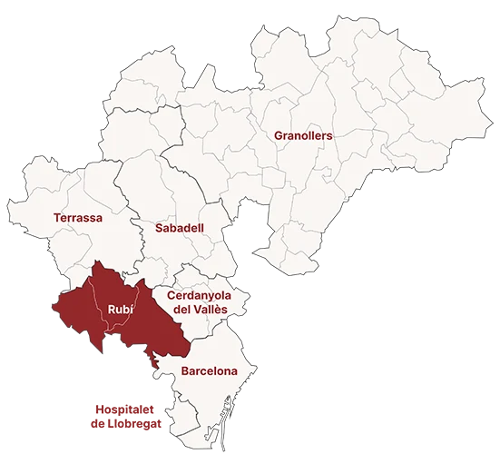 Mapa Partido Judicial de Rubí