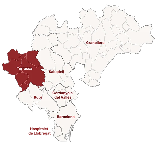 Mapa Partido Judicial de Terrassa